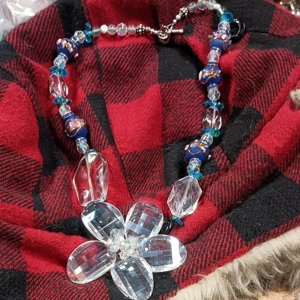 Crystal Flower Necklace